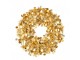 Zlatý lesklý vánoční věnec Sparkling M – 46*46*4 cm J-Line by Jolipa