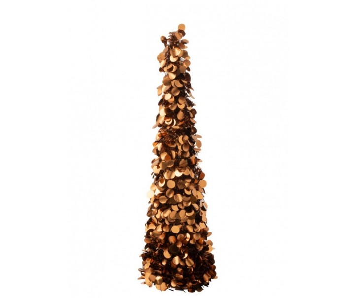 Bronzový lesklý vánoční strom Sparkling – 19*19*84cm J-Line by Jolipa