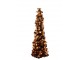 Bronzový lesklý vánoční stromek Sparkling – 14*14*60 cm J-Line by Jolipa
