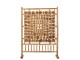 Paravan z plátků kmene z teakového dřeva přírodní – 135*30*180 cm J-Line by Jolipa