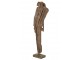 Abstraktní dekorace Mira ze dřeva teak v tmavě hnědé – 53*27*183 cm J-Line by Jolipa