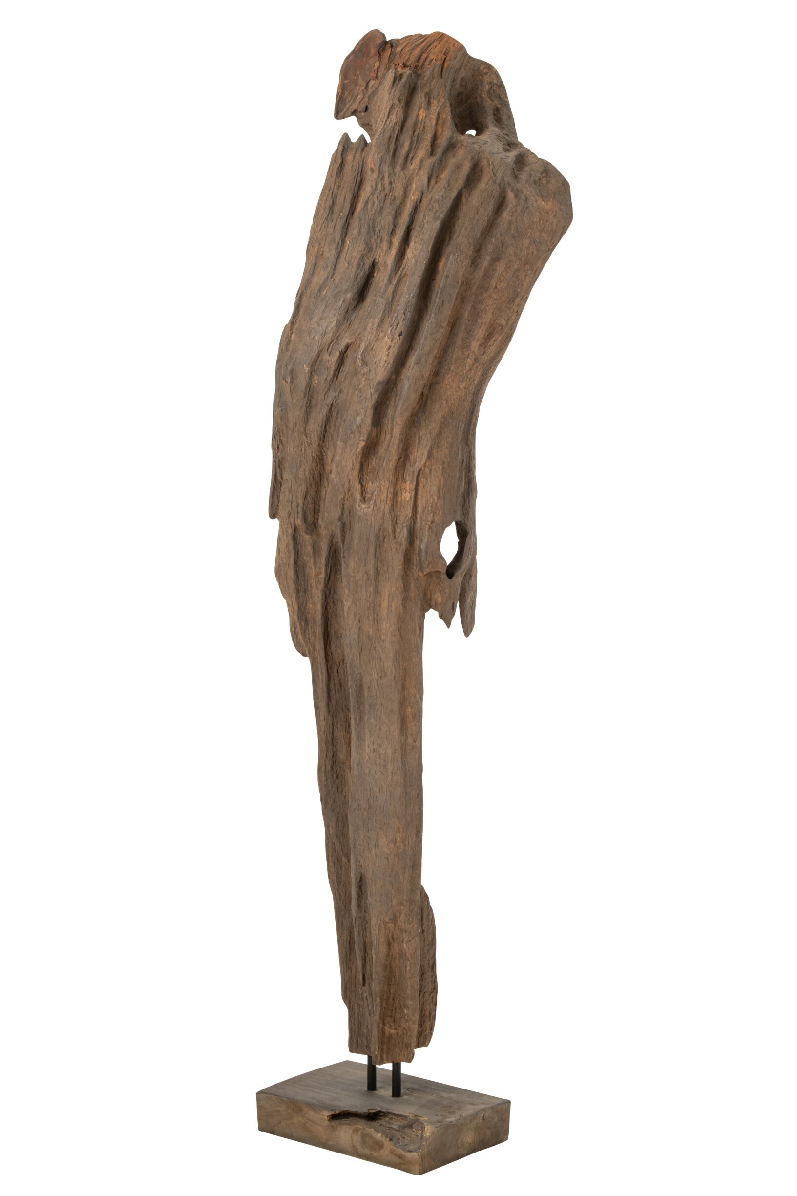 Abstraktní dekorace Mira ze dřeva teak v tmavě hnědé – 53*27*183 cm J-Line by Jolipa Abstraktní dekorace Mira ze dřeva teak v tmavě hnědé – 53*27*183 cm J-Line by Jolipa