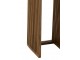 Sada 2 odkládacích stolků Cubic z recyklovaného přírodního teaku – 34*34*88/ 25*25*75 cm J-Line by Jolipa