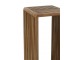 Sada 2 odkládacích stolků Cubic z recyklovaného přírodního teaku – 34*34*88/ 25*25*75 cm J-Line by Jolipa