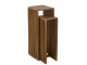 Sada 2 odkládacích stolků Cubic z recyklovaného přírodního teaku – 34*34*88/ 25*25*75 cm J-Line by Jolipa