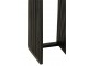 Sada 2 černých bočních stolků Cubic z recyklovaného teaku – 34*34*88 cm J-Line by Jolipa