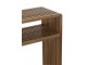 Sada 2 konzolových stolů Cubic s policí z teakového dřeva – 130*30*80 / 118*30*40 cm J-Line by Jolipa