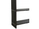 Knihovna J-line Cubic se 4 policemi z teakového dřeva černý – 88*35*190 cm J-Line by Jolipa