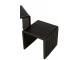 Sada 2 konferenčních stolků Cubic z teaku černá – 50*45*50 / 40*40*35 cm J-Line by Jolipa
