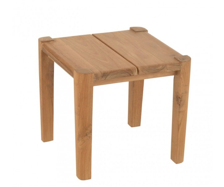 Stolek Bruce z přírodního teakového dřeva – 40*40*35 cm J-Line by Jolipa