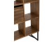 Knihovna regál se šuplíky Recycle teak přírodní kov – 100*30*158 cm J-Line by Jolipa