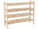 Regál z přírodního teakového dřeva Rack Ranch – 140*40*110 cm J-Line by Jolipa