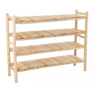 Regál z přírodního teakového dřeva Rack Ranch – 140*40*110 cm