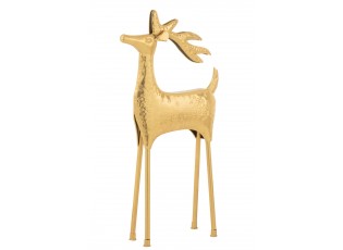 Dekorativní kovový sob Reindeer zlatý – 43*15*87 cm