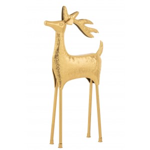 Dekorativní kovový sob Reindeer zlatý – 43*15*87 cm