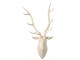 Béžová veliká nástěnná hlava jelena Deer z polyresinu – 57*38*103 cm J-Line by Jolipa