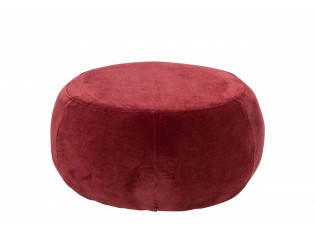 Vínová kulatá podnožka Luxury - Elegance a pohodlí pro váš domov – 79*79*38 cm