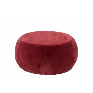 Vínová kulatá podnožka Luxury - Elegance a pohodlí pro váš domov – 79*79*38 cm