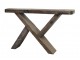 Konzolový stůl Grimaud z recyklovaného dřeva hnědý Nature – 122*22*77 cm Chic Antique