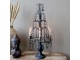 Mocca antik francouzský svícen s krystaly French Antique – 35,5*31,5*70 cm Chic Antique