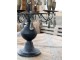 Mocca antik francouzský svícen s krystaly French Antique – 35,5*31,5*70 cm Chic Antique