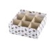 Set 3ks papírová krabice se šiškami – 25*25*9 / 20*20*8/ 16*16*6 cm Chic Antique