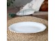 Porcelánový servírovací oválný podnos s krajkou Provence lace – 23*15 cm Chic Antique