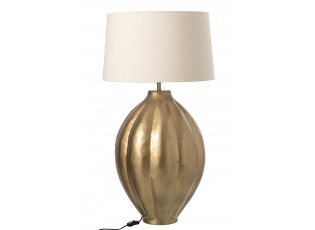 Velká zlatá stojací lampa Inged – 42*40*63 cm