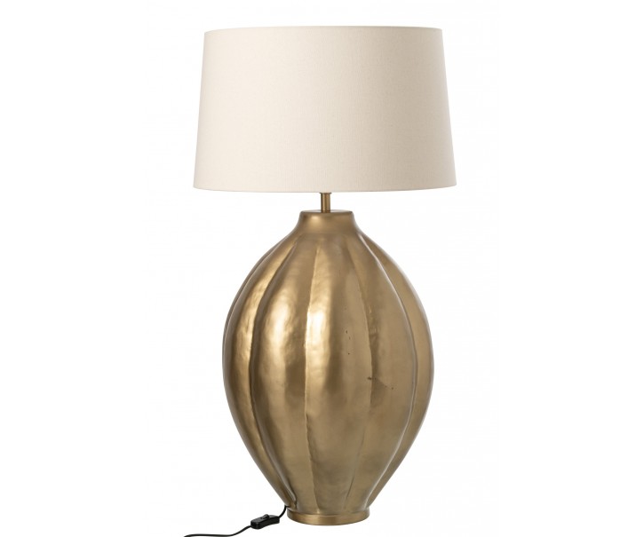 Velká zlatá stojací lampa Inged – 42*40*63 cm J-Line by Jolipa
