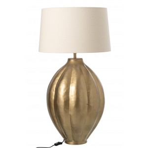 Velká zlatá stojací lampa Inged – 42*40*63 cm