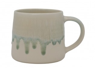 Porcelánový hrnek se stékající glazurou New Bone China Verte – Ø 8*8,5 cm