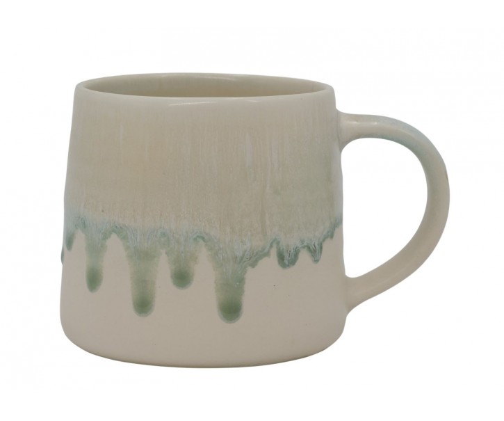 Porcelánový hrnek se stékající glazurou New Bone China Verte – Ø 8*8,5 cm Chic Antique