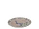 Podnos Chartres z kameniny s mozaikou a motivem páva – Ø 21*2,5 cm Chic Antique