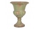 Zelený dekorační květináč v barokním stylu Baroque – Ø 26*34 cm Clayre & Eef