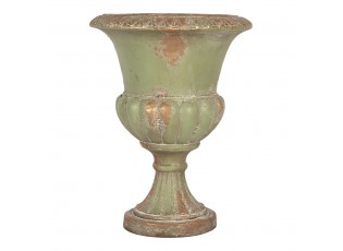 Zelený dekorační květináč v barokním stylu Baroque – Ø 26*34 cm