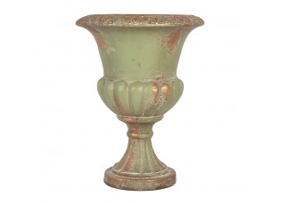 Zelený dekorační květináč v barokním stylu Baroque – Ø 26*34 cm
