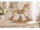 Béžový antik dekorační houpací kůň Rocking Horse - 55*14*46 cm Clayre & Eef