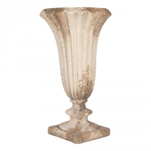 Béžový antik dekorační květináč číše v barokním stylu Baroque – Ø 33*58 cm