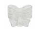 Trasnparentní skleněný svícen ve tvaru mašle Bow – 10*6*8 cm / 2cm J-Line by Jolipa