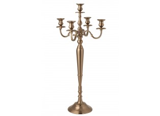 Růžově zlatý 5-ti ramenný kovový svícen Goldmy Rosegold – 47*47*98 cm / 2cm