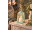 Malá LED lucerna se svíčkou Latern Turquose S – 10*10*17,5 cm / 3xAA J-Line by Jolipa