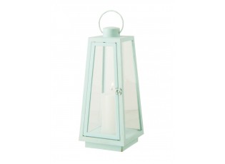 Střední LED lucerna se svíčkou Latern Turquose M – 17*17*40,5 cm / 2x C