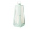 Veliká LED lucerna se svíčkami Latern Turquose – 24*24*59 cm/ 3xC J-Line by Jolipa