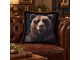 Polštář medvěd s brýlemi Lord King – 45*45*15 cm J-Line by Jolipa