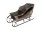 Veliké dekorativní granitové antik kovové sáně Sled Vintage – 123*46*74 cm Clayre & Eef