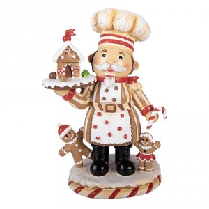 Dekorativní figurína kuchaře s perníčky – 18*13*27 cm