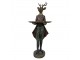 Dekorativní figurka jelen v obleku s podnosem Deer Vintage – 19*17*60 cm Clayre & Eef