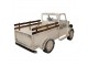 Veliký dekorativní model béžové kovové retro auto Pick-up truck – 246*104*112 cm Clayre & Eef
