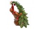 Vánoční dekorace figurka psa jezevčíka u stromku – 23*16*32 cm Clayre & Eef