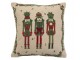 Režný bavlněný polštář s Louskáčky Nutcrackers – 45*45*15 cm J-Line by Jolipa
